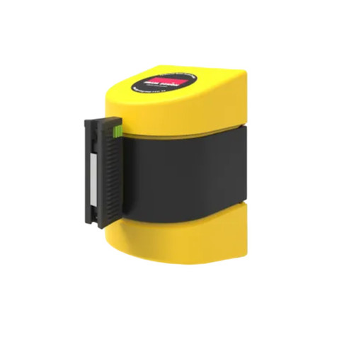 Barrier Group Magnetic Mount Retractable Belt Barrier 5m - PVC - Black/ Yellow 