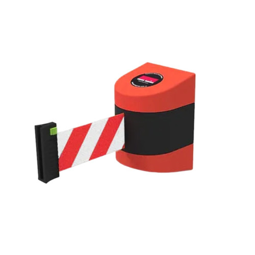 Barrier Group Wall Mount Retractable Belt Barrier 5m - PVC - Red/White Barrier Group Wall Mount Retractable Belt Barrier 5m - PVC - Red/White