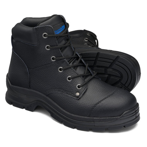 Blundstone Black Lace Up Rambler Safety Boot 