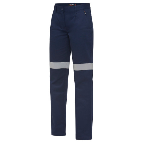 King Gee Womens Reflective Cotton Drill Work Pants King Gee Womens Reflective Cotton Drill Work Pants