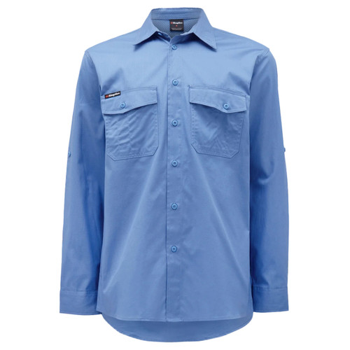King Gee Workcool 2 Lightweight Ripstop Long Sleeve Work Shirt King Gee Workcool 2 Lightweight Ripstop Long Sleeve Work Shirt