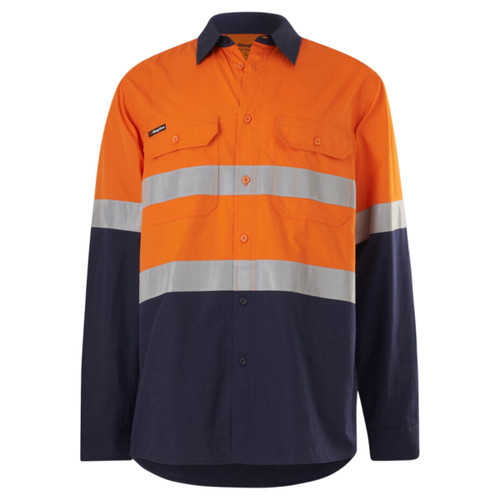 King Gee Workcool Vented Spliced Taped Long Sleeve Shirt King Gee Workcool Vented Spliced Taped Long Sleeve Shirt