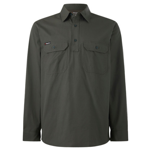King Gee Workcool Vented Closed Front Long Sleeve Shirt King Gee Workcool Vented Closed Front Long Sleeve Shirt