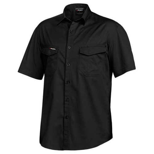 King Gee Tradies Lightweight Cotton Drill Short Sleeve Work Shirt King Gee Tradies Lightweight Cotton Drill Short Sleeve Work Shirt