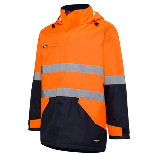 King Gee Hi-Vis Reflective Waterproof Insulated Jacket King Gee Hi-Vis Reflective Waterproof Insulated Jacket