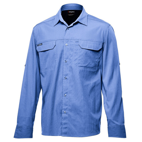 King Gee Drycool Lightweight Stretch Long Sleeve Work Shirt King Gee Drycool Lightweight Stretch Long Sleeve Work Shirt