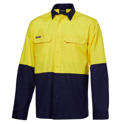 King Gee Workcool Pro Hi-Vis Stretch Long Sleeve Work Shirt