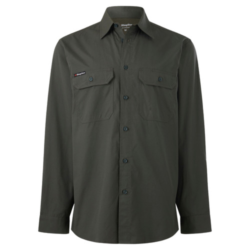 King Gee Workcool Vented Long Sleeve Polo Shirt King Gee Workcool Vented Long Sleeve Polo Shirt