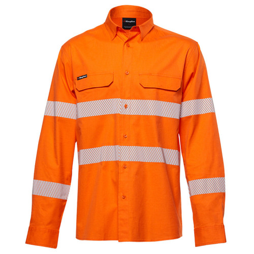King Gee Workcool Pro Hi-Vis Stretch Reflective Work Shirt King Gee Workcool Pro Hi-Vis Stretch Reflective Work Shirt