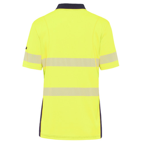 King Gee Workcool Hyperfreeze Hi-Vis Reflective Short Sleeve Polo Shirt King Gee Workcool Hyperfreeze Hi-Vis Reflective Short Sleeve Polo Shirt