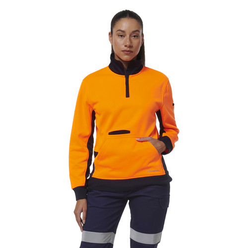 King Gee Womens Spliced 1/4 Zip Fleece King Gee Womens Spliced 1/4 Zip Fleece