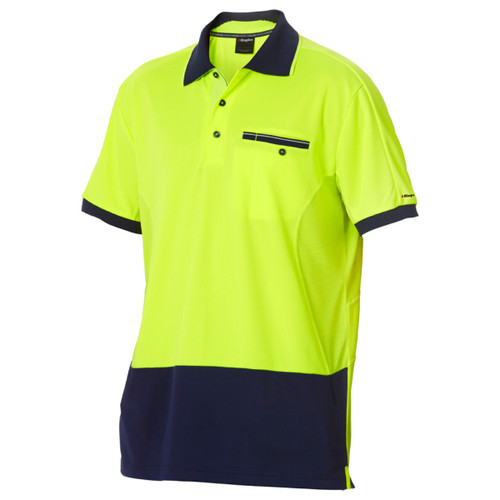 King Gee Workcool Hyperfreeze Hi-Vis Lightweight Short Sleeve Polo King Gee Workcool Hyperfreeze Hi-Vis Lightweight Short Sleeve Polo