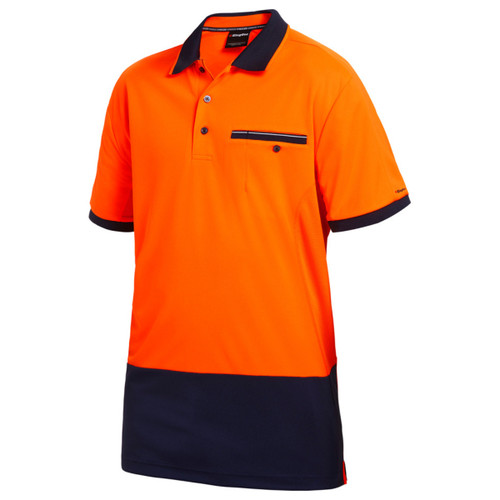 King Gee Workcool Hyperfreeze Hi-Vis Lightweight Short Sleeve Polo King Gee Workcool Hyperfreeze Hi-Vis Lightweight Short Sleeve Polo