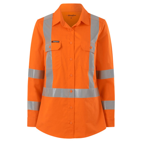 King Gee Womens Workcool Vented NSW Rail Shirt King Gee Womens Workcool Vented NSW Rail Shirt