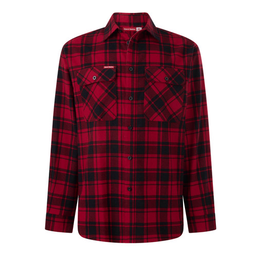 Hard Yakka Core Long Sleeve Check Flannel Shirt Hard Yakka Core Long Sleeve Check Flannel Shirt