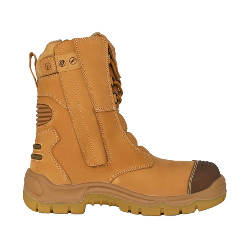 King Gee Bennu Rigger Steel Toe Safety Work Boots - Wheat King Gee Bennu Rigger Steel Toe Safety Work Boots - Wheat