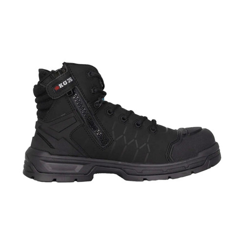 King Gee Mens Quantum Hybrid Composite Toe Work Boots 5" - Black King Gee Mens Quantum Hybrid Composite Toe Work Boots 5" - Black
