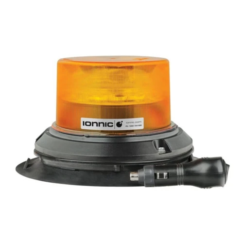 Amber 12 LED Low Profile Beacon - Magnetic 101010