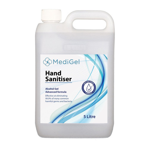 Instant Hand Sanitiser Gel - Alcohol Based - 5 Litre 