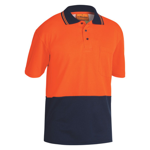 Bisley Hi Vis Short Sleeve Polo Shirt Bisley Hi Vis Short Sleeve Polo Shirt
