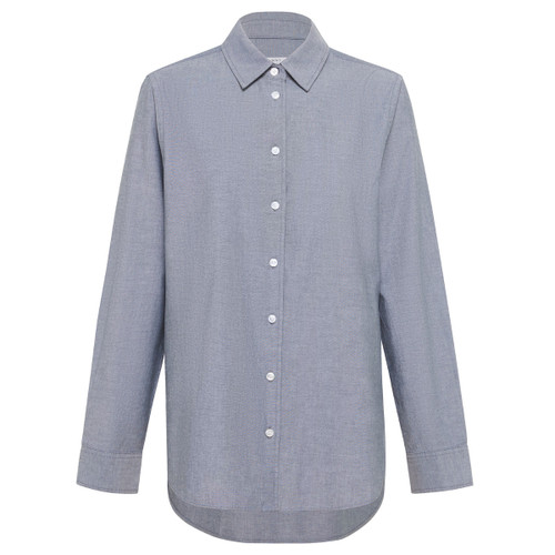 NNT Womens Cotton Chambray Long Sleeve Relaxed Shirt NNT Womens Cotton Chambray Long Sleeve Relaxed Shirt