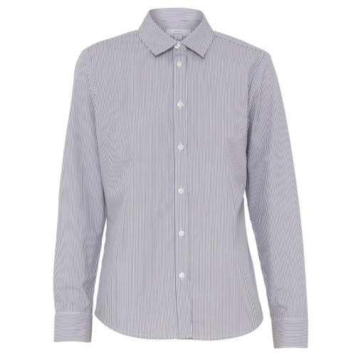 NNT Womens Avignon Fine Block Stripe Stretch Long Sleeve Shirt NNT Womens Avignon Fine Block Stripe Stretch Long Sleeve Shirt