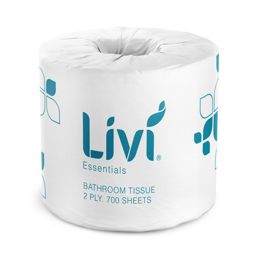 Livi Essentials Toilet Tissue 2 Ply 700 Sheets - Carton of 48 Rolls Livi Essentials Toilet Tissue 2 Ply 700 Sheets - Carton of 48 Rolls