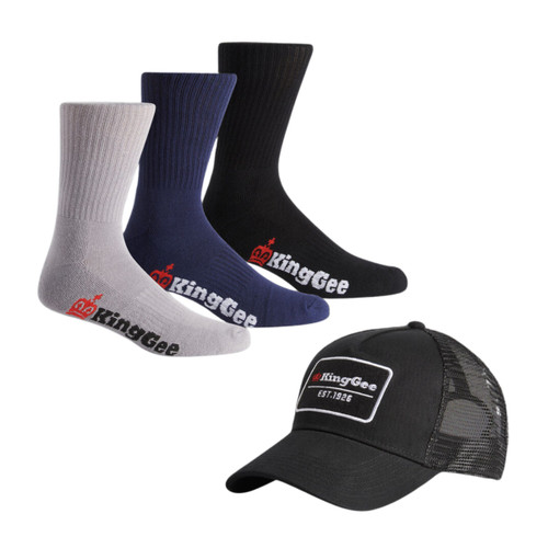 King Gee Cap and Sock Bundle King Gee Cap and Sock Bundle