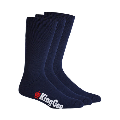 King Gee Mens Bamboo Crew Work Socks - 3 Pack King Gee Mens Bamboo Crew Work Socks - 3 Pack