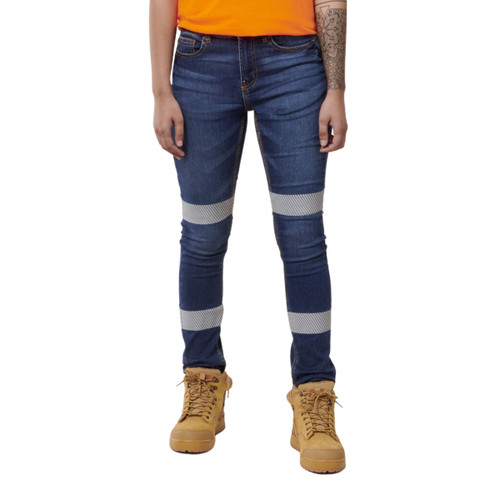 Hard Yakka Womens 3056 Taped Denim Jeggings Hard Yakka Womens 3056 Taped Denim Jeggings