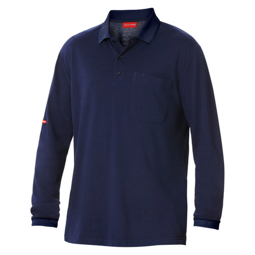 Hard Yakka Core Long Sleeve Regular Fit Polo Hard Yakka Core Long Sleeve Regular Fit Polo