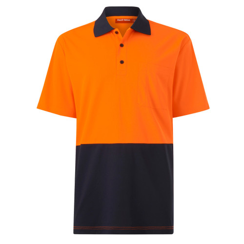 Hard Yakka Core Hi Vis Short Sleeve Spliced Polo Hard Yakka Core Hi Vis Short Sleeve Spliced Polo