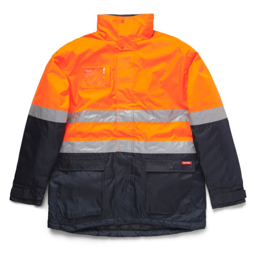 Hard Yakka Core Hi Vis Spliced Taped Quilted Waterproof Jacket Hard Yakka Core Hi Vis Spliced Taped Quilted Waterproof Jacket