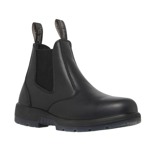 Hard Yakka Outback Pull On Steel Toe PR Safety Boot - Black 