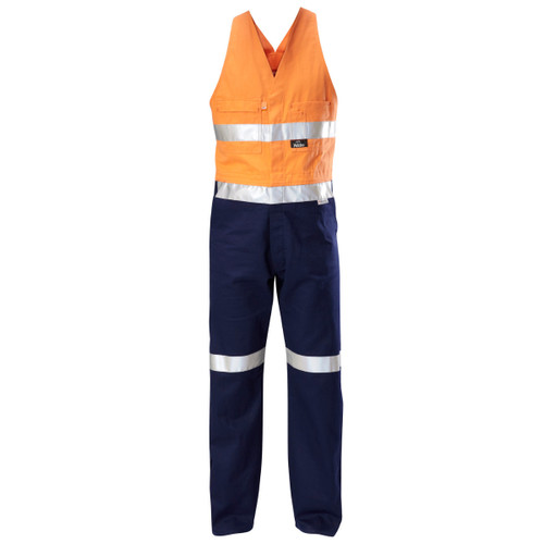 Hard Yakka Core Hi Vis Spliced Action Back Taped Cotton Drill Overalls Hard Yakka Core Hi Vis Spliced Action Back Taped Cotton Drill Overalls