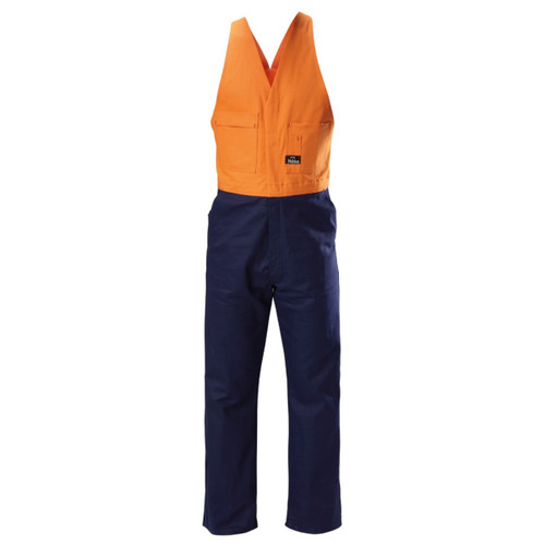 Hard Yakka Core Hi Vis Spliced Action Back Cotton Drill Overalls Hard Yakka Core Hi Vis Spliced Action Back Cotton Drill Overalls