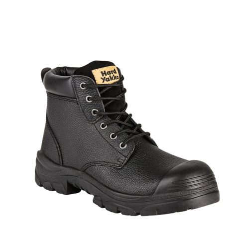 Hard Yakka Gravel Lace Up Steel Toe Safety Boot - Black Hard Yakka Gravel Lace Up Steel Toe Safety Boot - Black