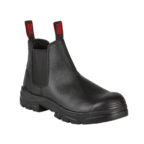 Hard Yakka Grit Pull On Steel Toe Safety Boot - Black Hard Yakka Grit Pull On Steel Toe Safety Boot - Black