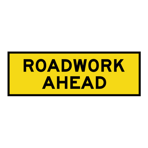 Roadwork Ahead - Boxed Edge Sign - 1800 x 600mm Roadwork Ahead - Boxed Edge Sign - 1800 x 600mm