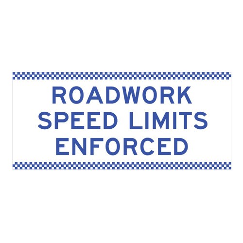 Roadwork Speed Limits Enforced Sign - Boxed Edge Sign - 1800 x 900mm Roadwork Speed Limits Enforced Sign - Boxed Edge Sign - 1800 x 900mm