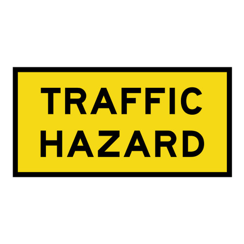 Traffic Hazard Ahead Sign - Boxed Edge Sign - 1200 x 600mm Traffic Hazard Ahead Sign - Boxed Edge Sign - 1200 x 600mm