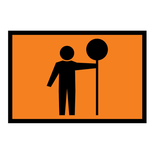 Traffic Controller Ahead - Boxed Edge Sign - 900 x 600mm T1-34A