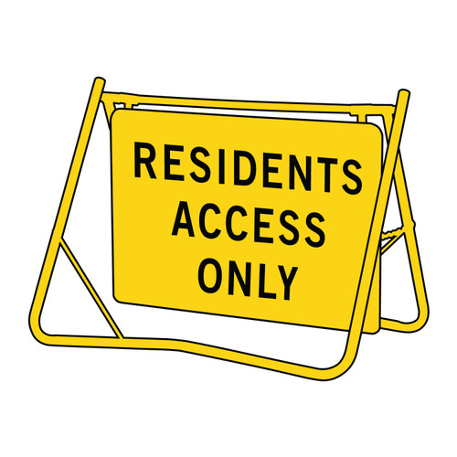 Residents Access Only Swing Sign 900 x 600mm Residents Access Only Swing Sign 900 x 600mm