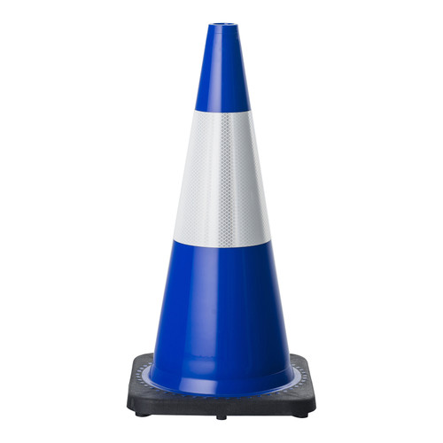 700mm Blue Traffic Cone with 3M Class 1 Reflective Tape - 2.7kg 700mm Blue Traffic Cone with 3M Class 1 Reflective Tape - 2.7kg