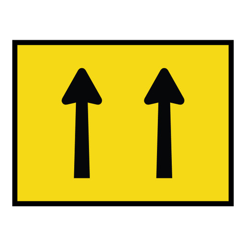 Two Lanes Ahead - Boxed Edge Sign - 1200 x 900mm T2-6Q