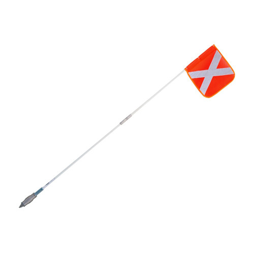 Reflective Mine Flag & Pole - 2.4m Reflective Mine Flag & Pole - 2.4m