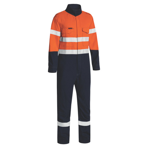 Bisley Tencata Tecasafe Plus 580 Taped Hi Vis Two Tone Lightweight Flame Resistant Non Vented Engineered Coverall Bisley Tencata Tecasafe Plus 580 Taped Hi Vis Two Tone Lightweight Flame Resistant Non Vented Engineered Coverall