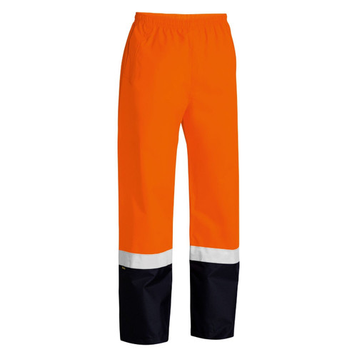 Bisley Taped Two Tone Hi Vis Shell Rain Pants Bisley Taped Two Tone Hi Vis Shell Rain Pants
