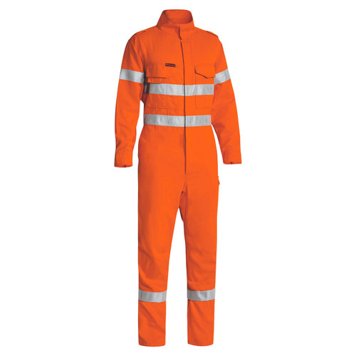 Bisley Tencata Tecasafe Plus 580 Taped Hi Vis Lightweight Flame Resistant Non Vented Engineered Coverall Bisley Tencata Tecasafe Plus 580 Taped Hi Vis Lightweight Flame Resistant Non Vented Engineered Coverall