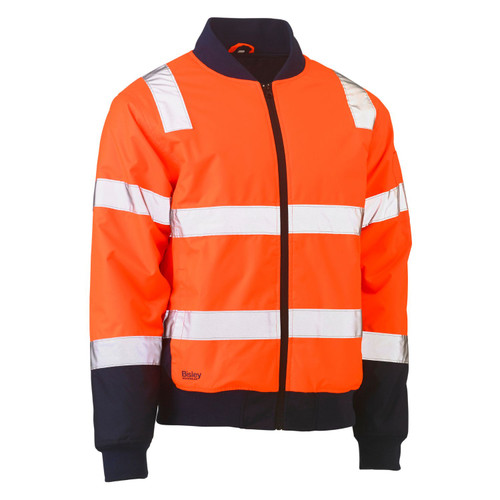 Bisley Taped Two Tone Hi Vis Bomber Jacket Bisley Taped Two Tone Hi Vis Bomber Jacket